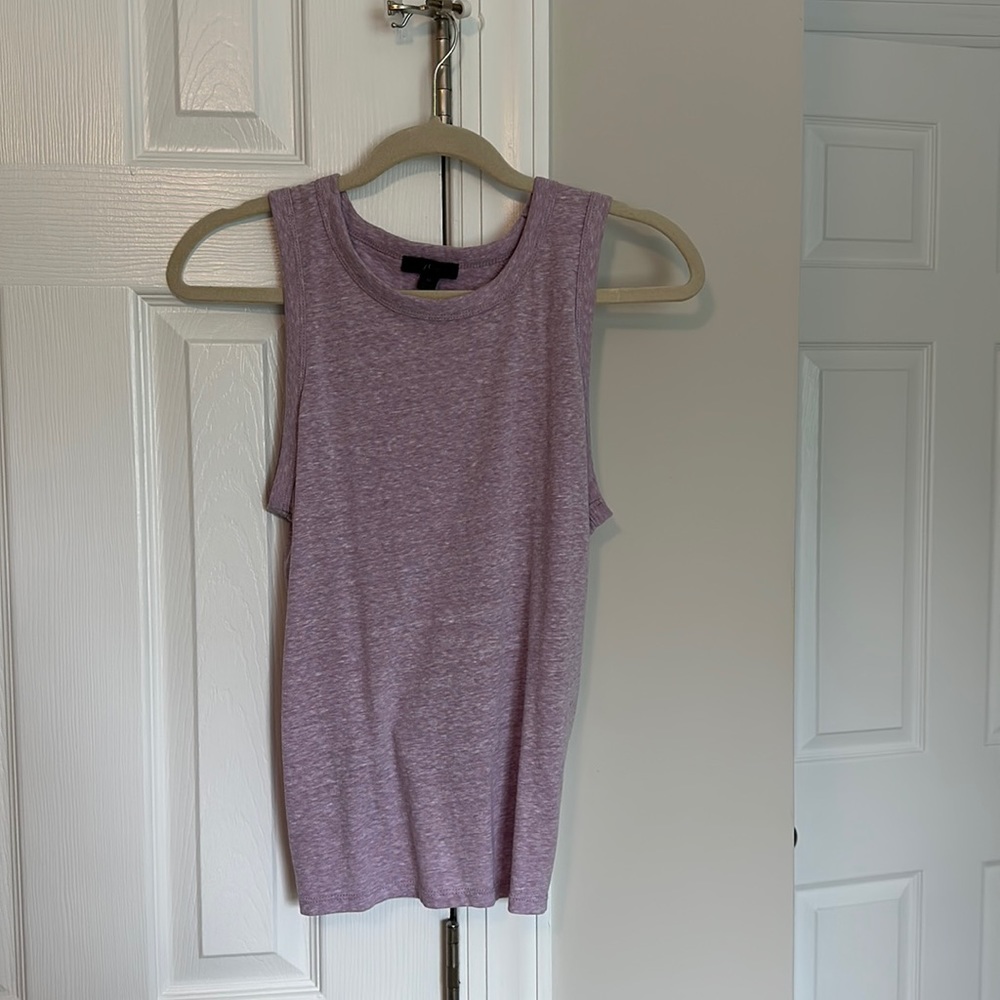 J. Crew Purple Sleeveless Tie Back Knit Tank Top Women’s Medium